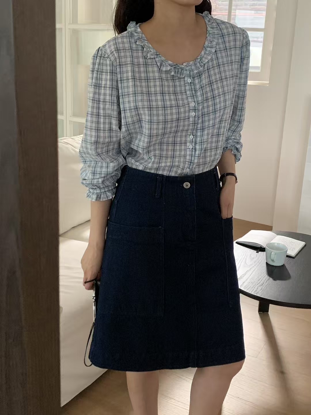 COMMA-콤마-T東大門㊣實拍女裝新款時尚真品推薦襯衫蕾絲衫COMMA襯衫/蕾絲衫圖色2