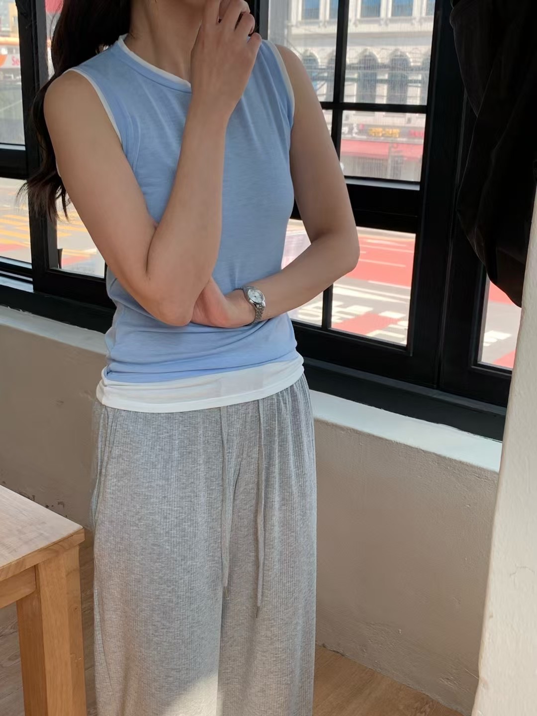 COMMA-콤마-T東大門㊣直郵女士新品熱賣推薦人氣吊帶背心COMMA吊帶/背心圖色2