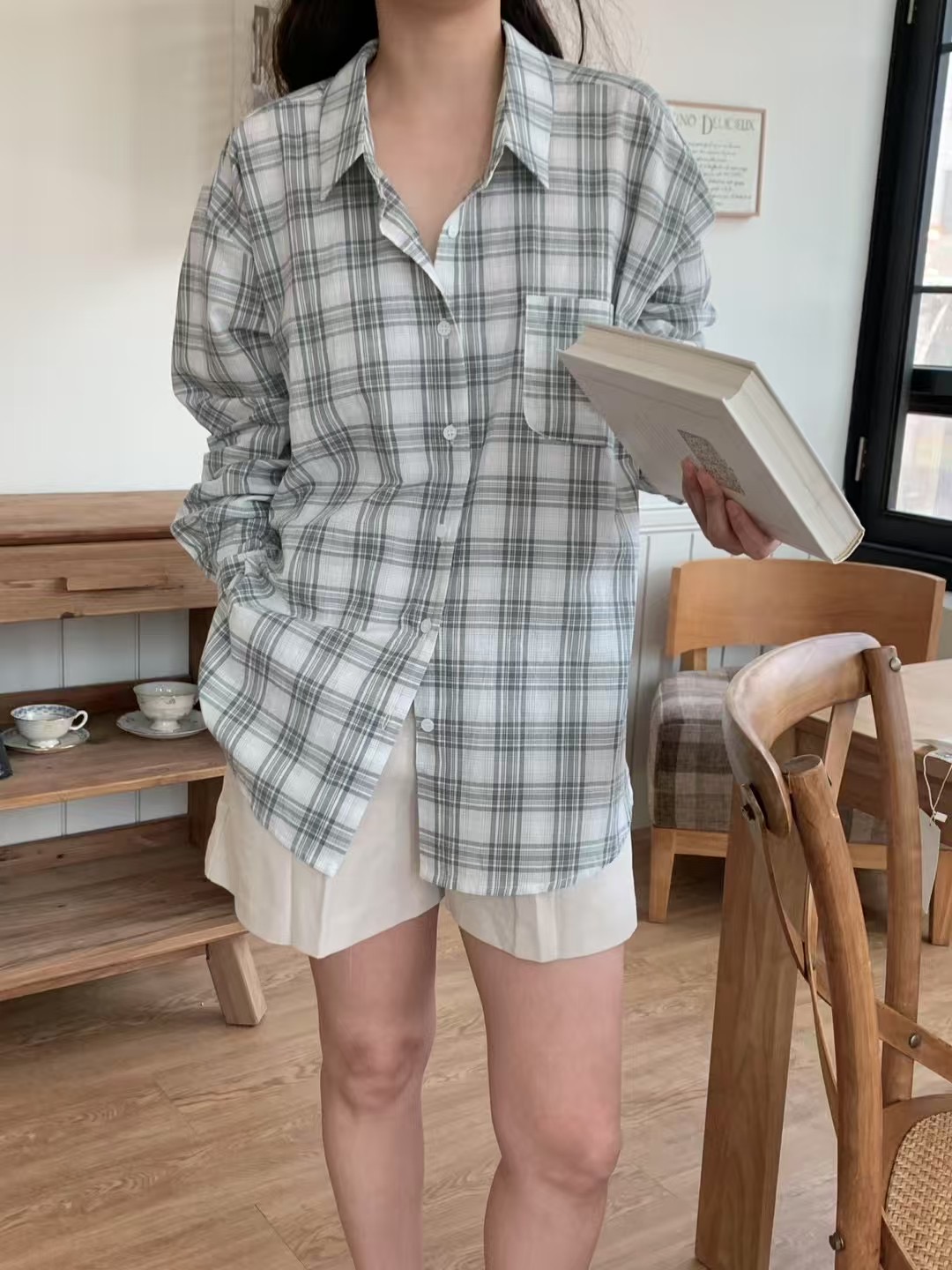 COMMA-콤마-T東大門㊣實拍女士新品休閑25春夏襯衫蕾絲衫COMMA襯衫/蕾絲衫圖色2
