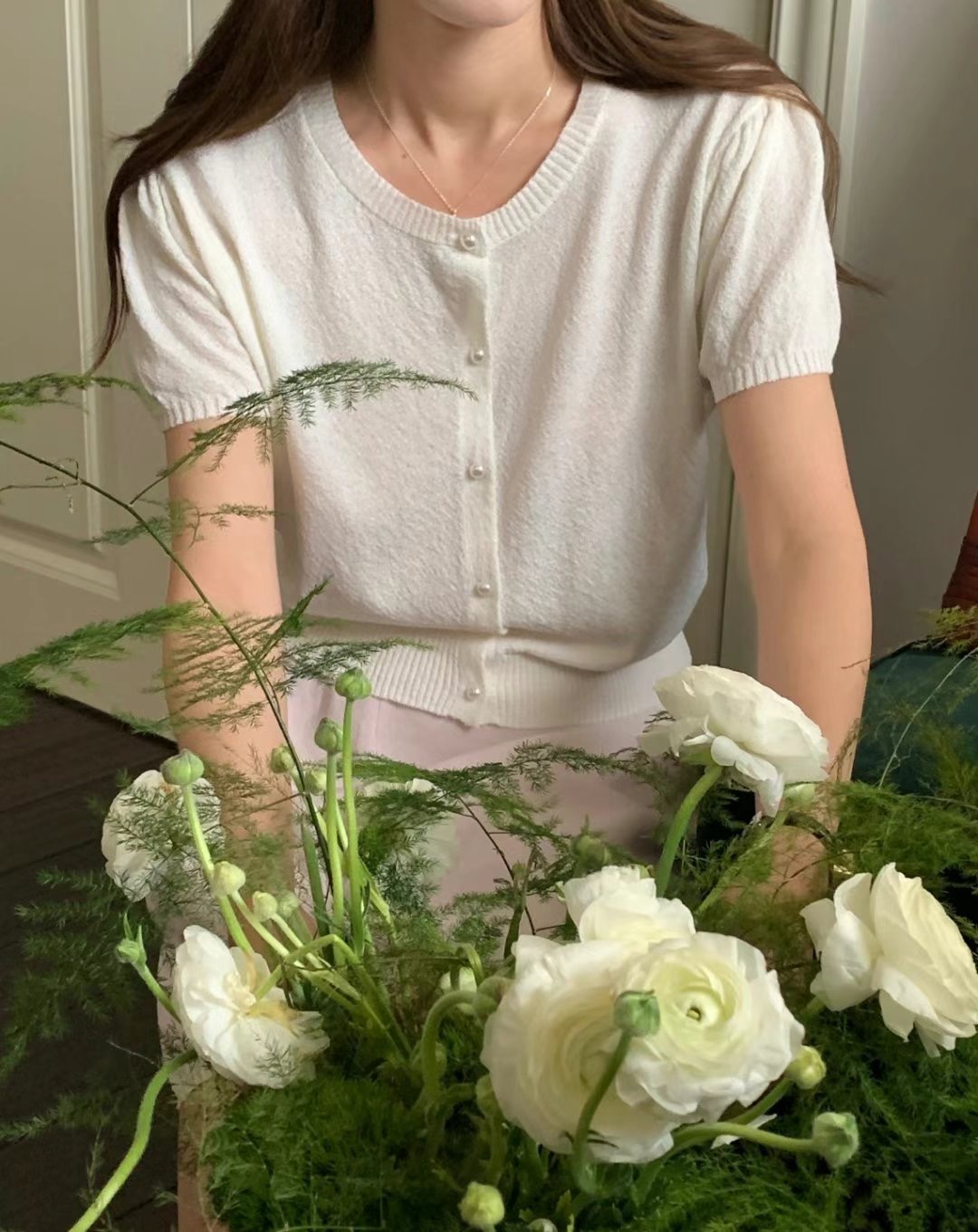 T.BLOSSOM東大門㊣代購女士新款25春夏職業推薦人氣針織衫T.BLOSSOM針織衫
