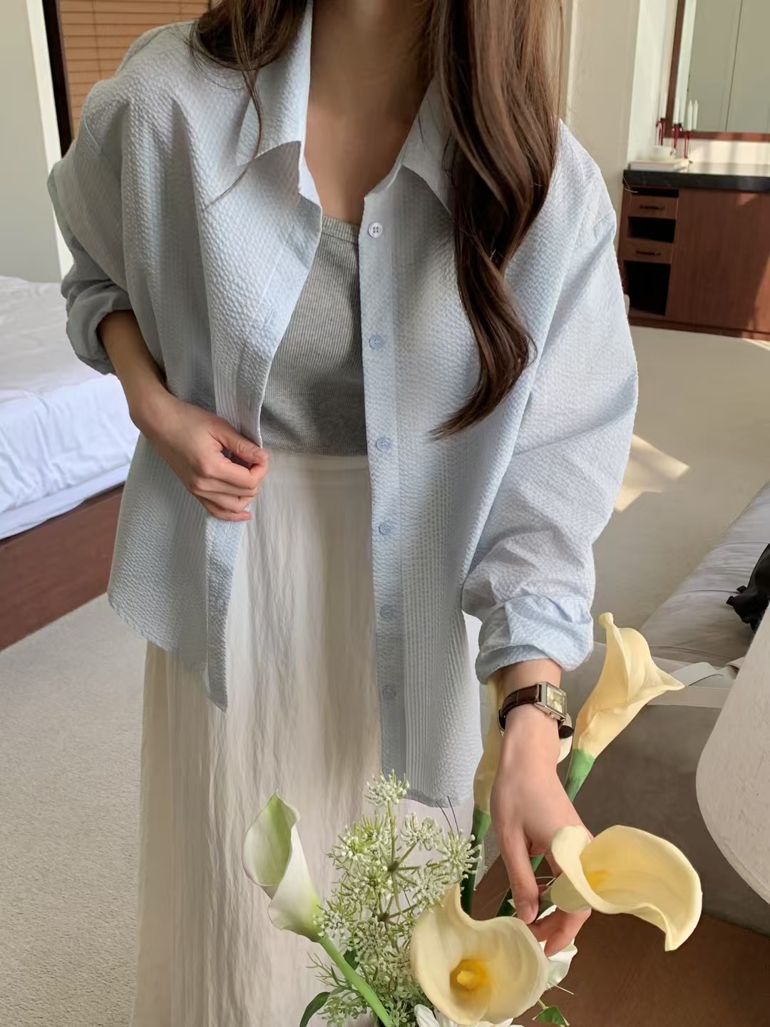 COMMA-콤마-T東大門㊣直郵女裝新品休閑時尚熱賣襯衫蕾絲衫COMMA襯衫/蕾絲衫