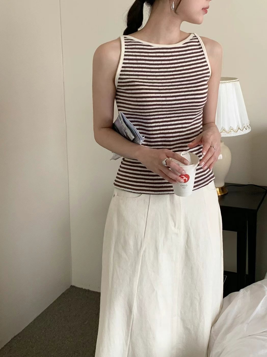 T.BLOSSOM東大門㊣代購女裝新款推薦真品職業人氣吊帶背心T.BLOSSOM吊帶/背心