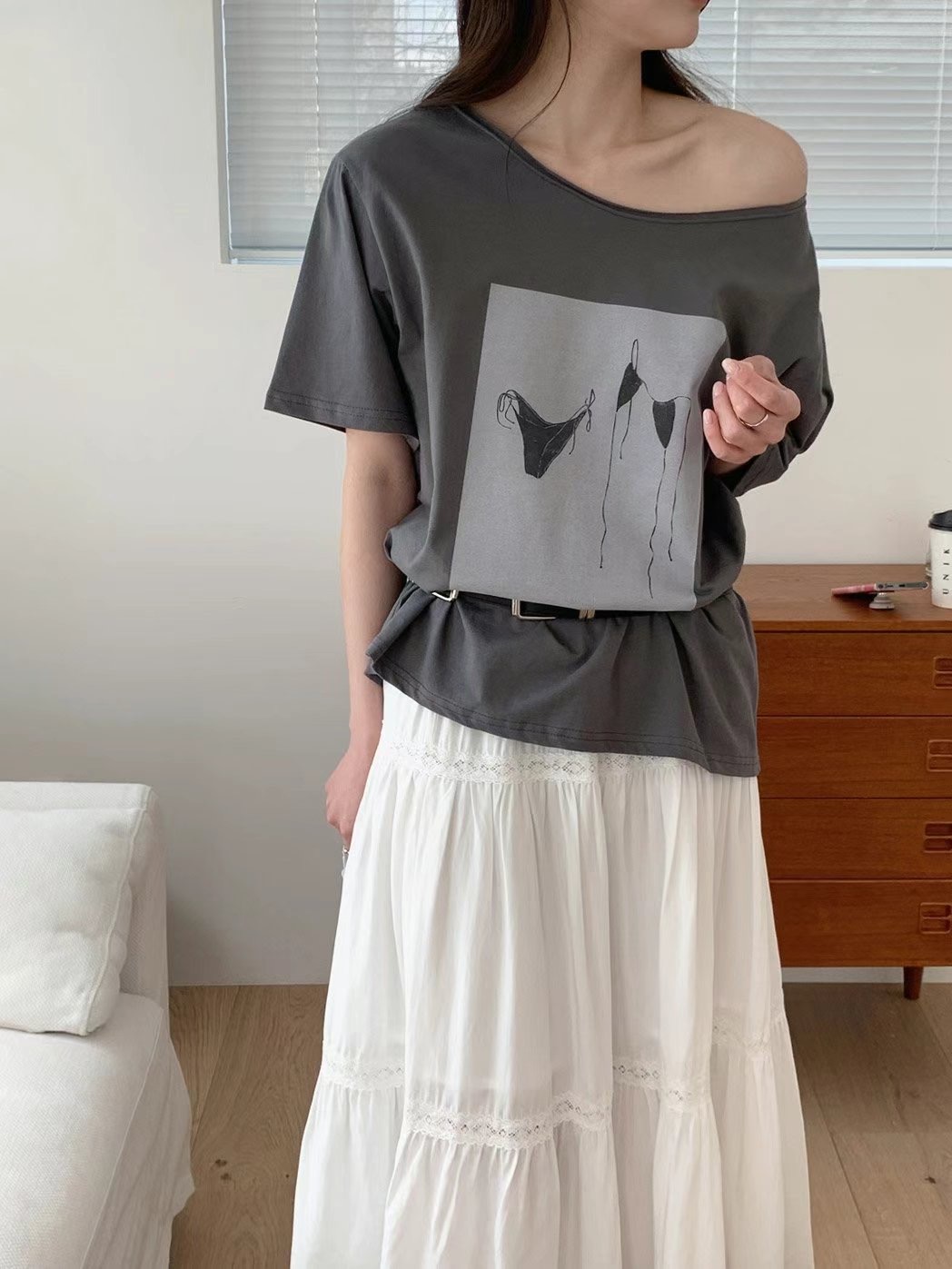 T.BLOSSOM東大門㊣實拍女士新品25春夏熱賣休閑時尚推薦T恤T.BLOSSOMT恤