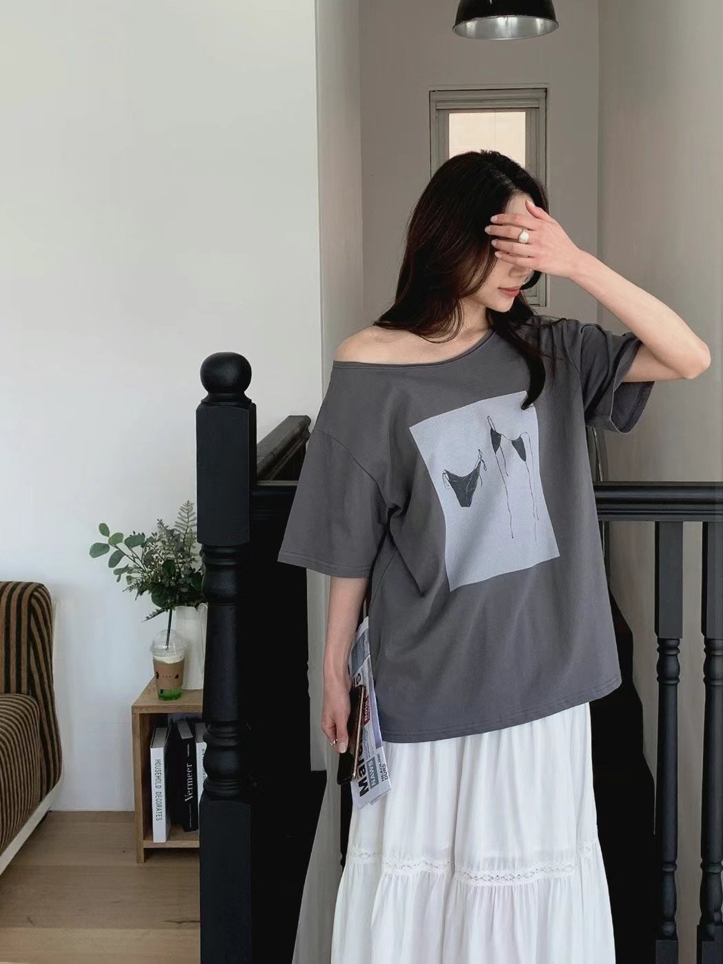 T.BLOSSOM東大門㊣實拍女士新品25春夏熱賣休閑時尚推薦T恤T.BLOSSOMT恤