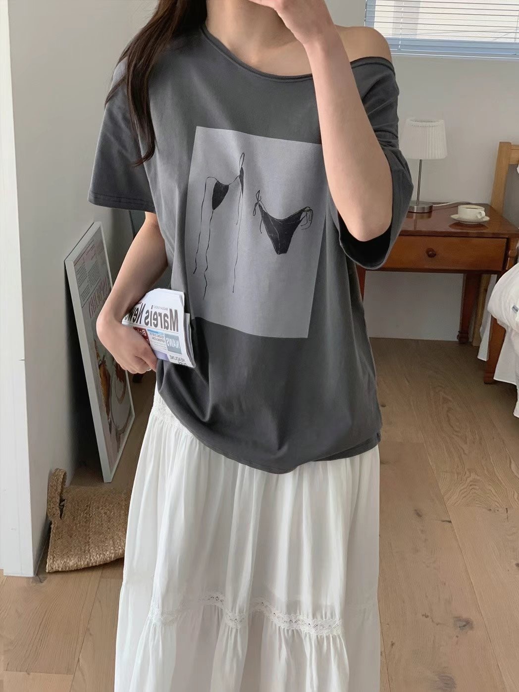 T.BLOSSOM東大門㊣實拍女士新品25春夏熱賣休閑時尚推薦T恤T.BLOSSOMT恤