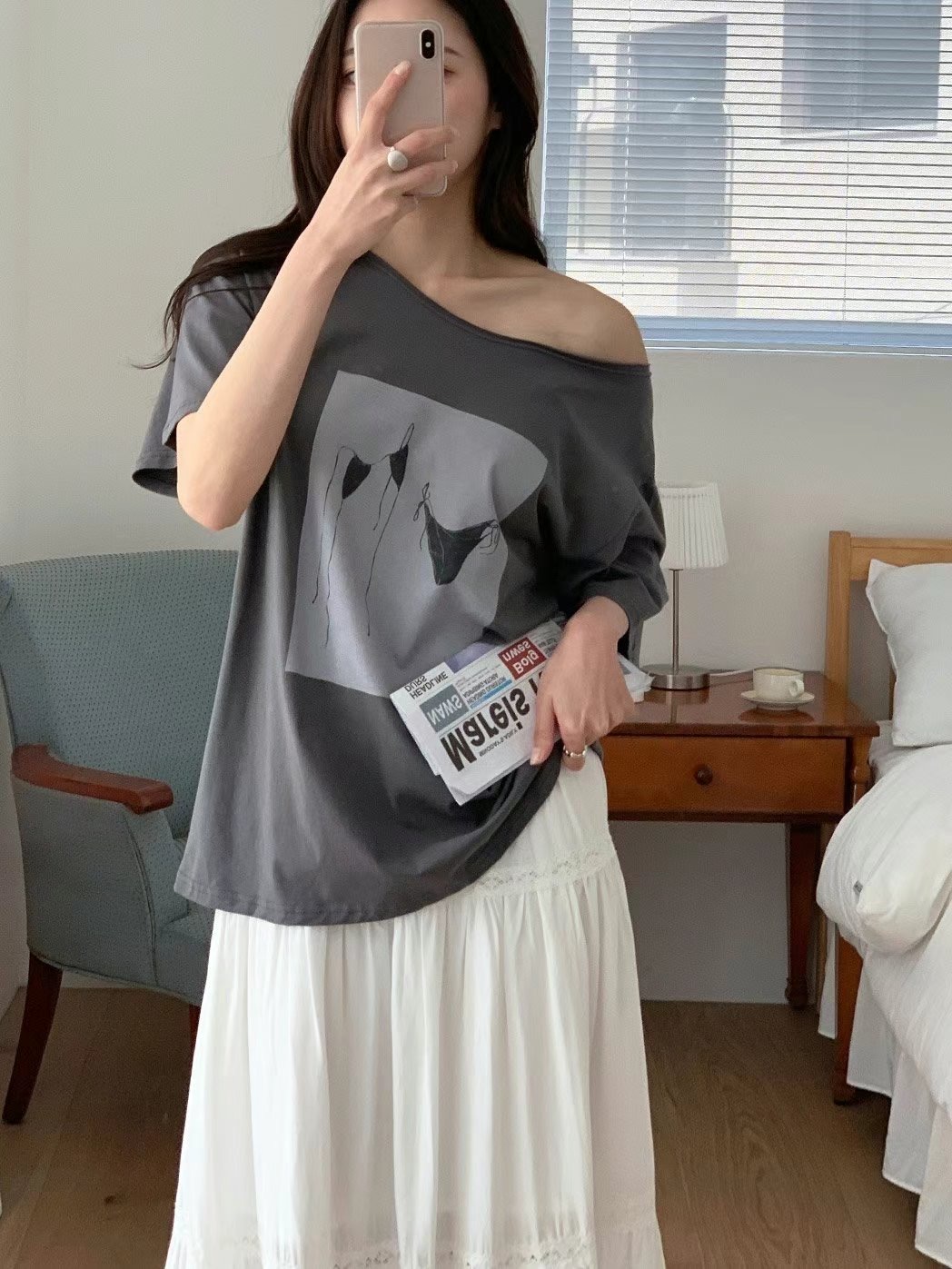 T.BLOSSOM東大門㊣實拍女士新品25春夏熱賣休閑時尚推薦T恤T.BLOSSOMT恤