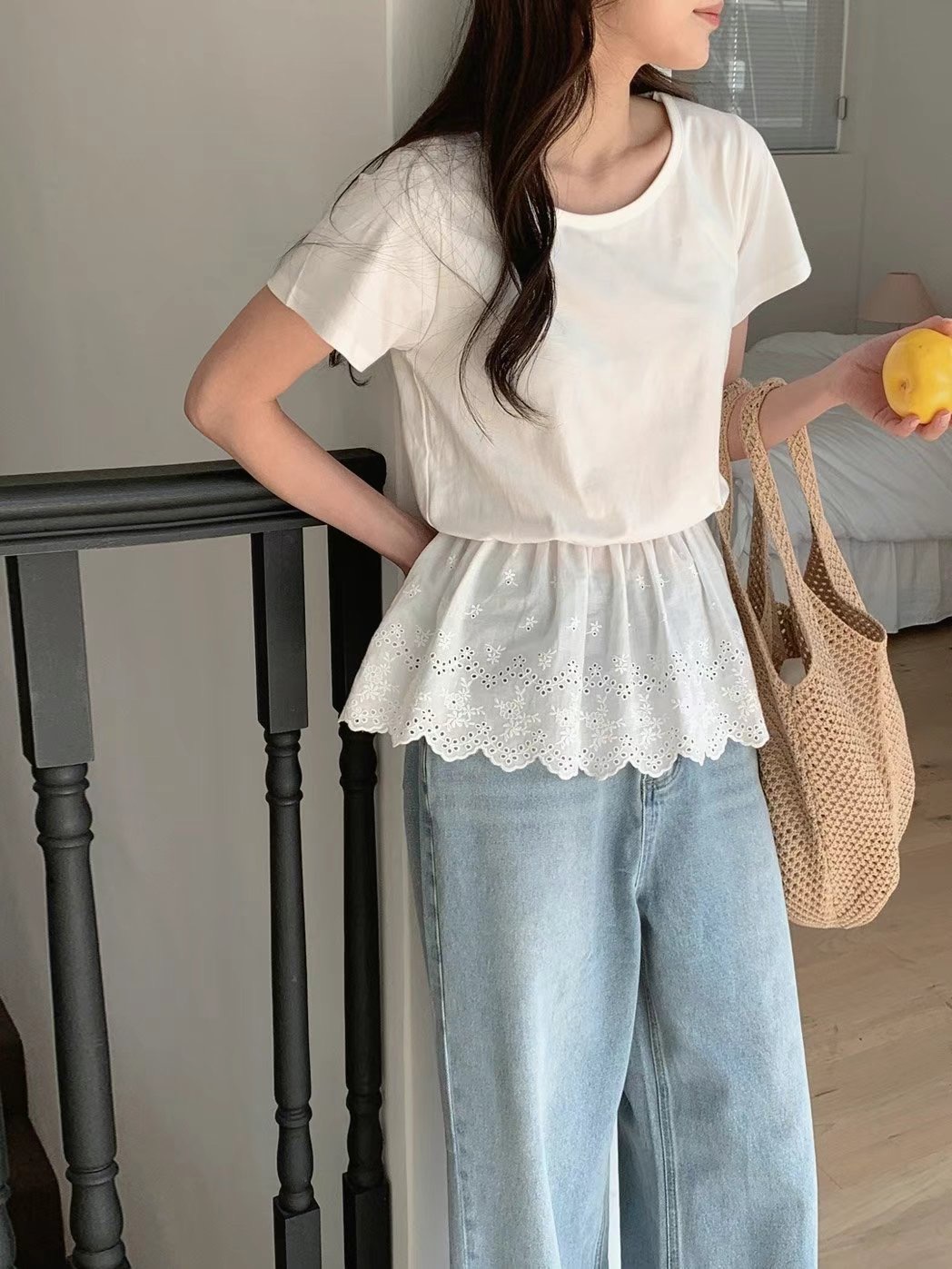 T.BLOSSOM韓國直郵㊣女士新款真品25春夏人氣職業休閑熱賣T恤T.BLOSSOMT恤
