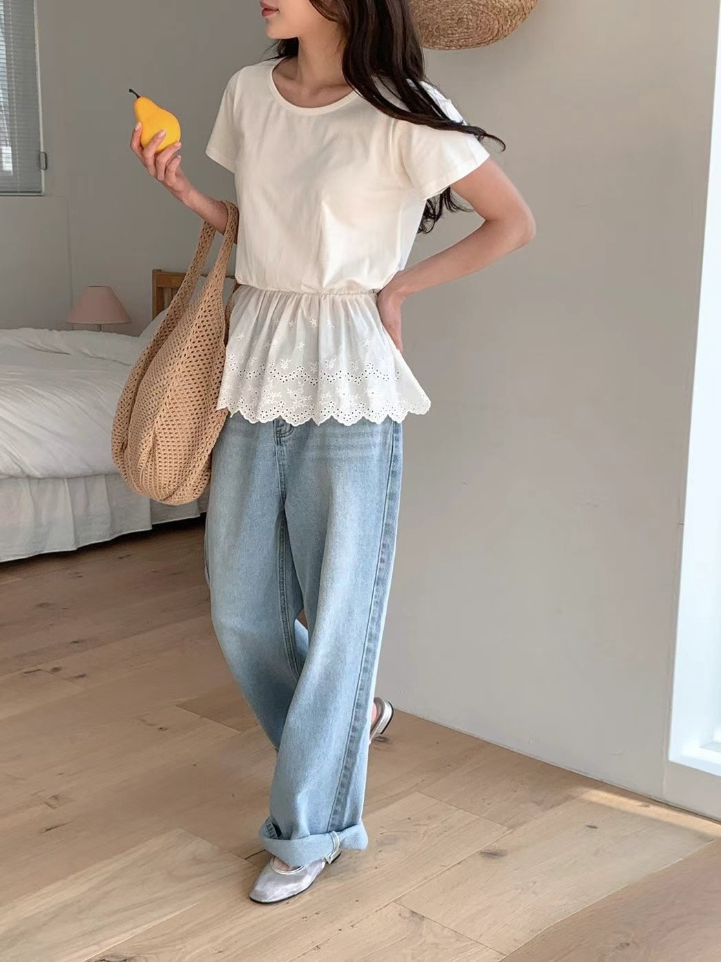 T.BLOSSOM韓國直郵㊣女士新款真品25春夏人氣職業休閑熱賣T恤T.BLOSSOMT恤