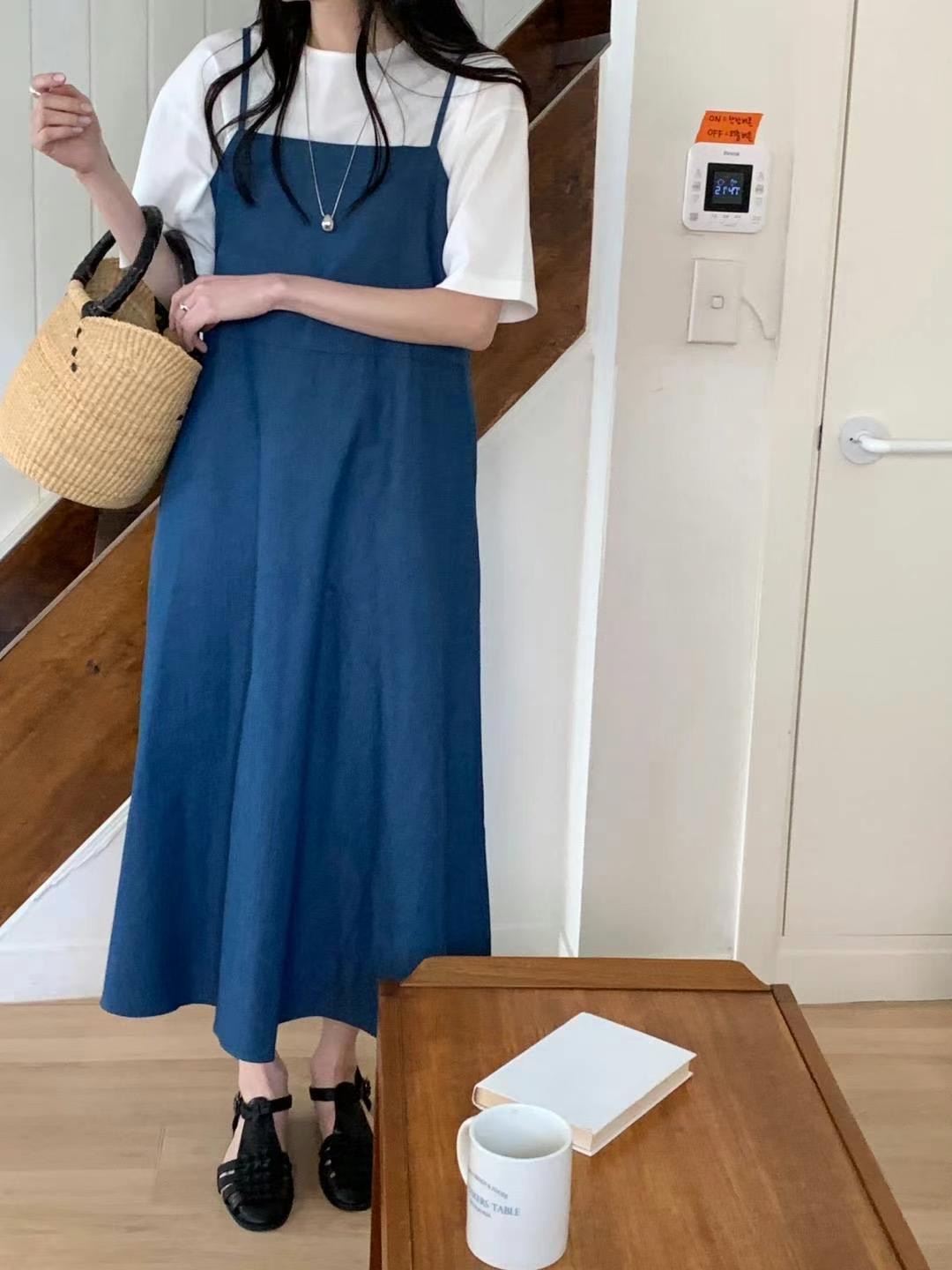 HACKER韓國代購㊣女裝新款25春夏休閑真品時尚推薦人氣連衣裙HACKER連衣裙圖色2