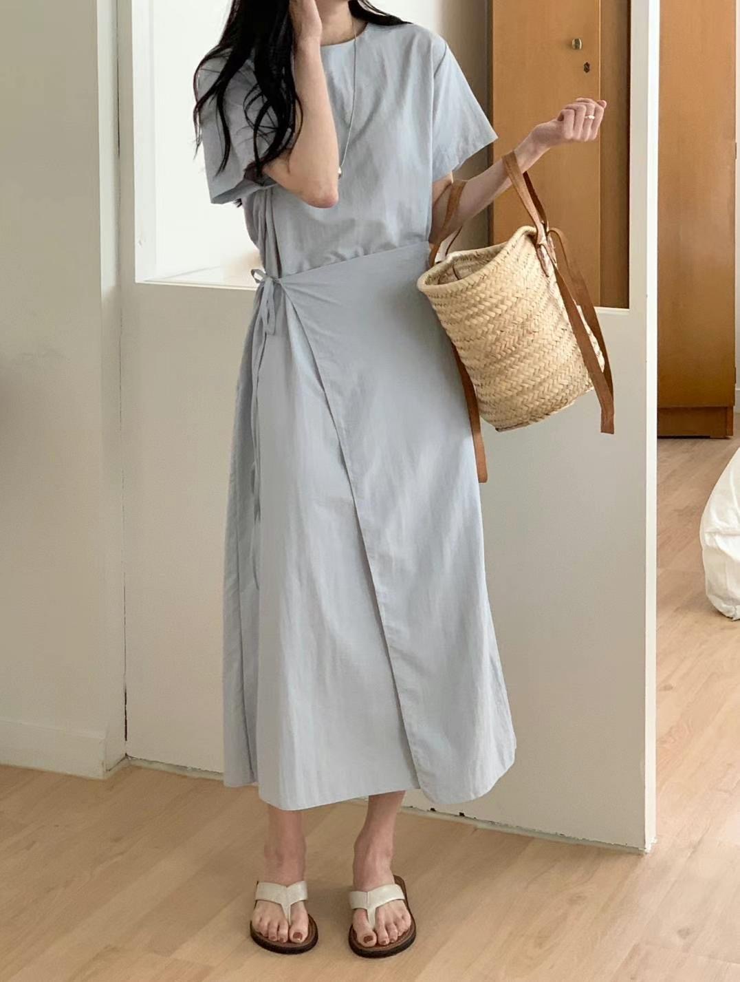 HACKER東大門㊣實拍女裝新品休閑職業熱賣25春夏時尚連衣裙HACKER連衣裙