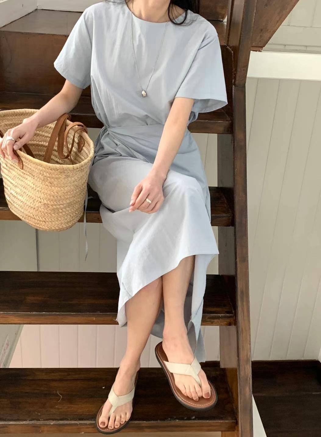 HACKER東大門㊣實拍女裝新品休閑職業熱賣25春夏時尚連衣裙HACKER連衣裙