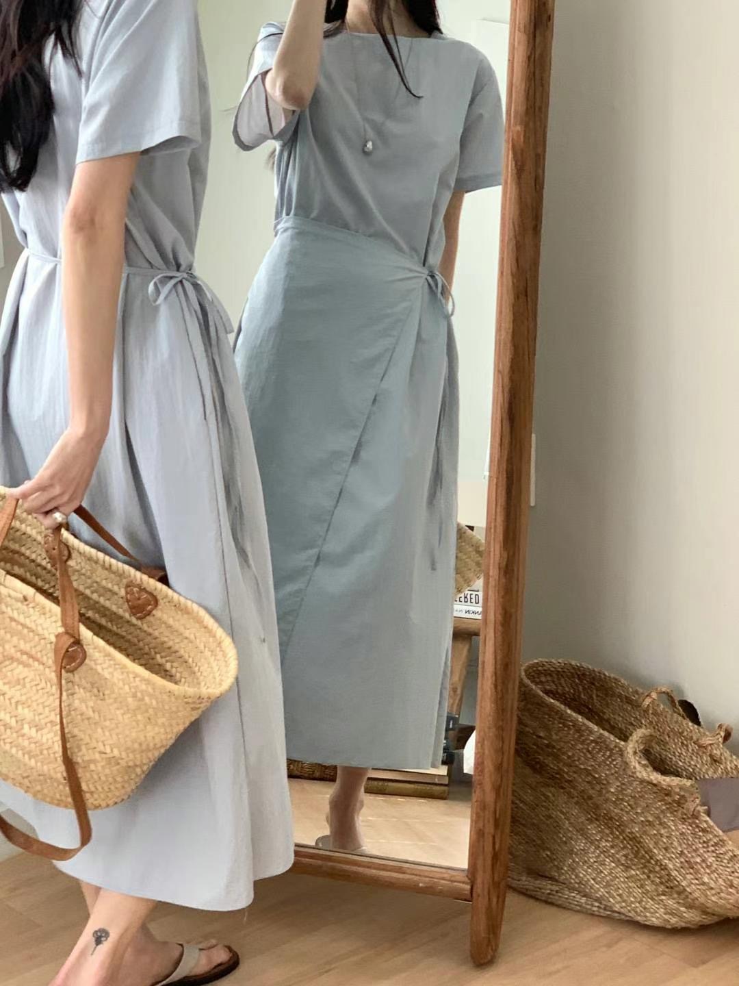 HACKER東大門㊣實拍女裝新品休閑職業熱賣25春夏時尚連衣裙HACKER連衣裙
