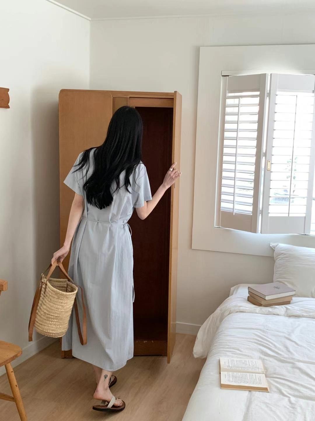 HACKER東大門㊣實拍女裝新品休閑職業熱賣25春夏時尚連衣裙HACKER連衣裙