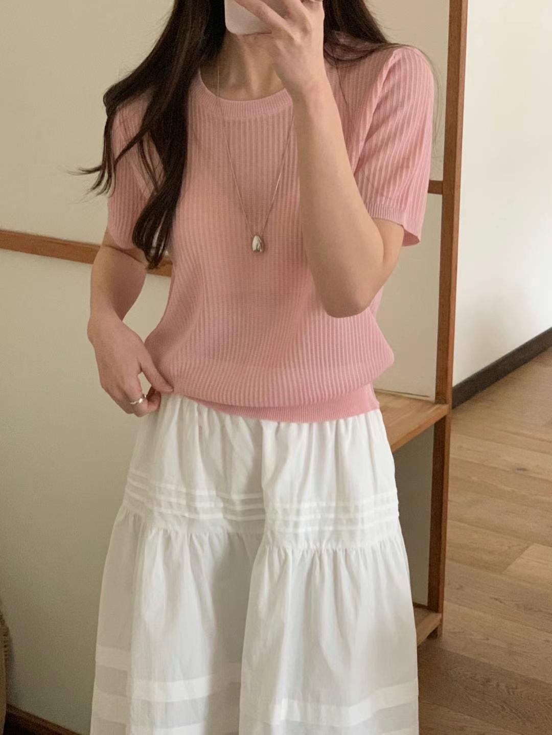 HACKER東大門㊣實拍女士新款熱賣休閑推薦人氣25春夏針織衫HACKER針織衫圖色2