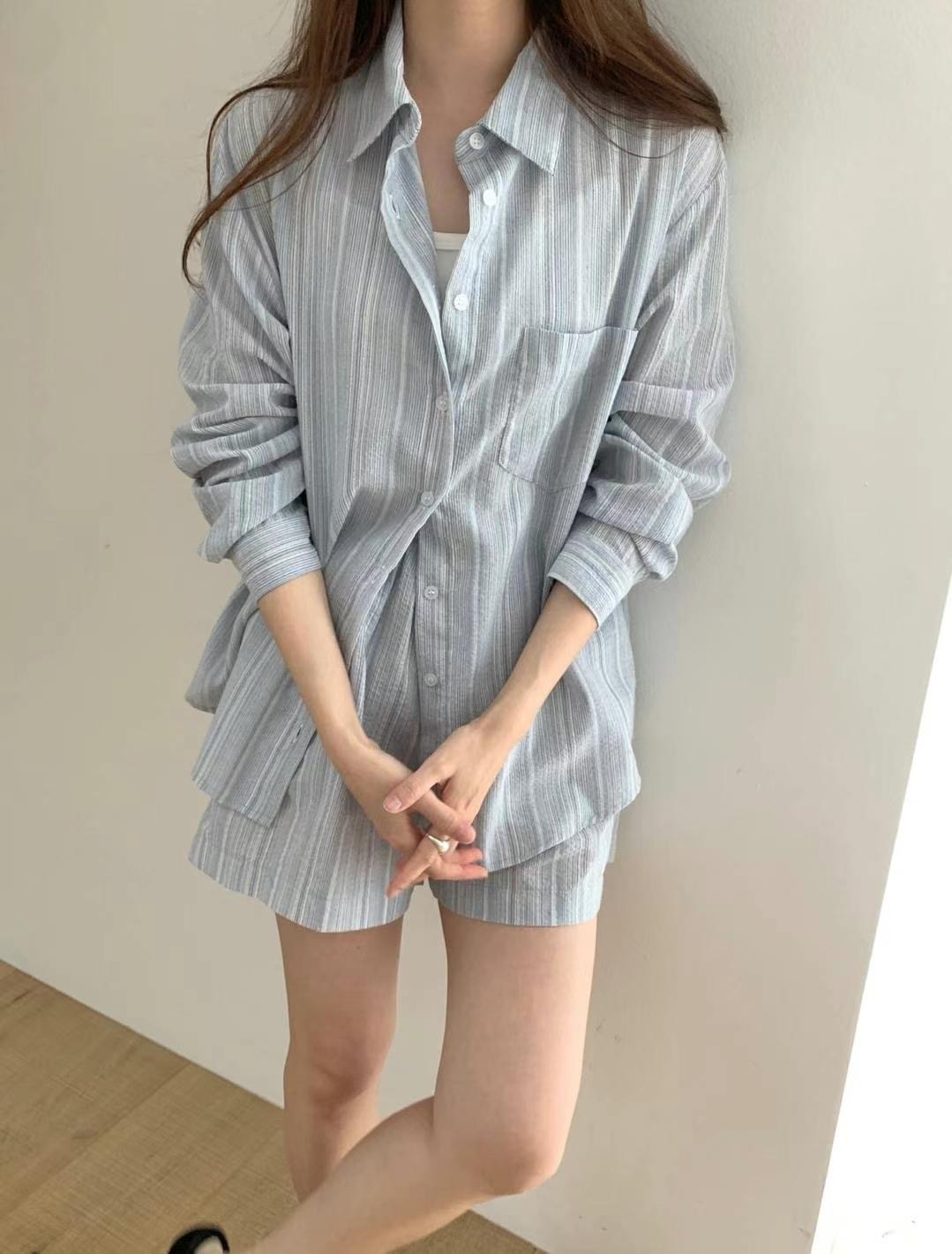 HACKER東大門㊣實拍女裝新款推薦休閑真品職業25春夏襯衫蕾絲衫HACKER襯衫/蕾絲衫