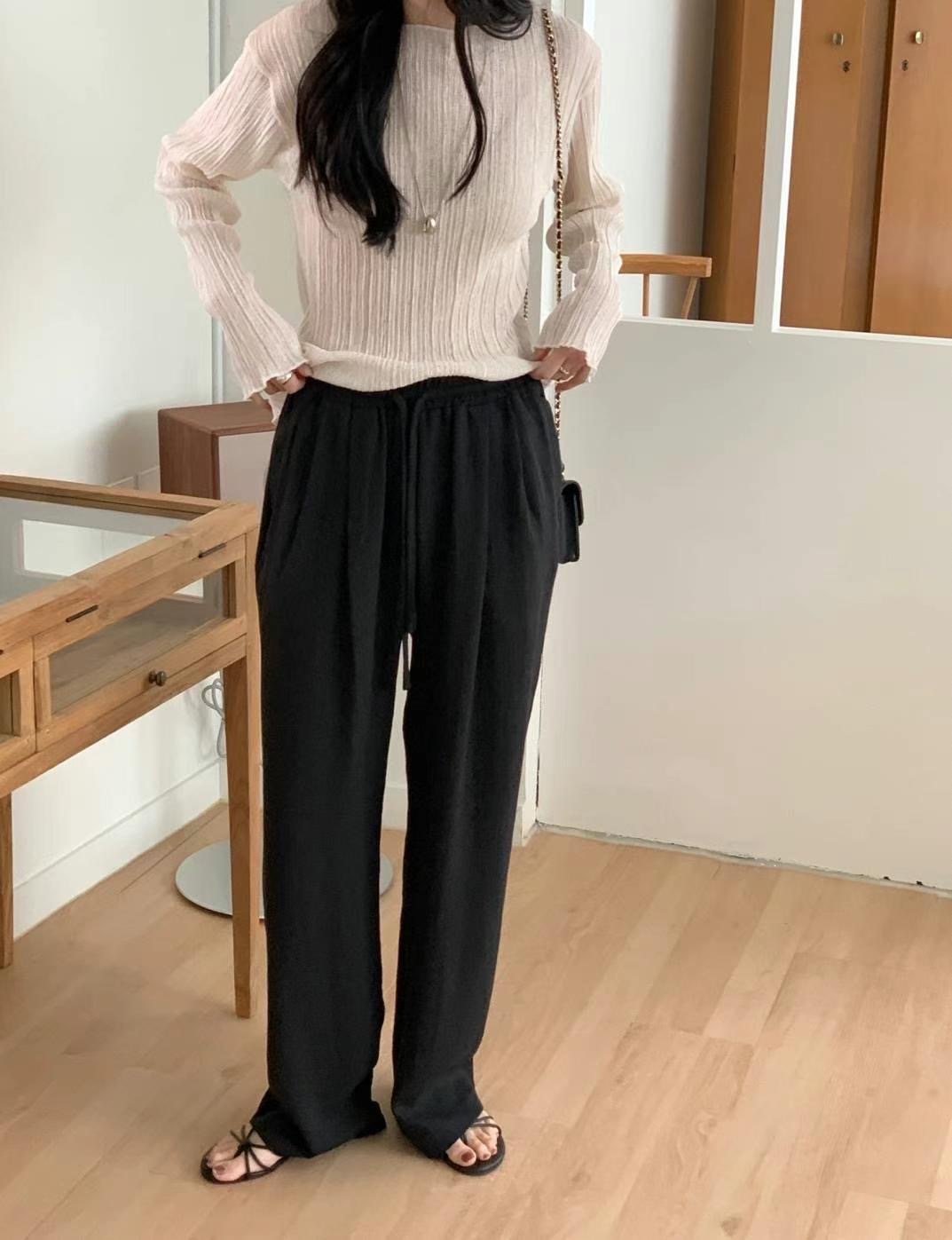 HACKER韓國代購㊣女裝新款熱賣休閑25春夏真品時尚人氣休閑褲HACKER休閑褲