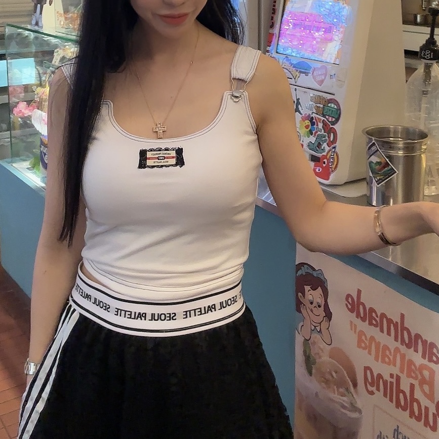 PALETTE-Q韓國直郵㊣女裝新品休閑人氣推薦熱賣25春夏吊帶背心PALETTE吊帶/背心