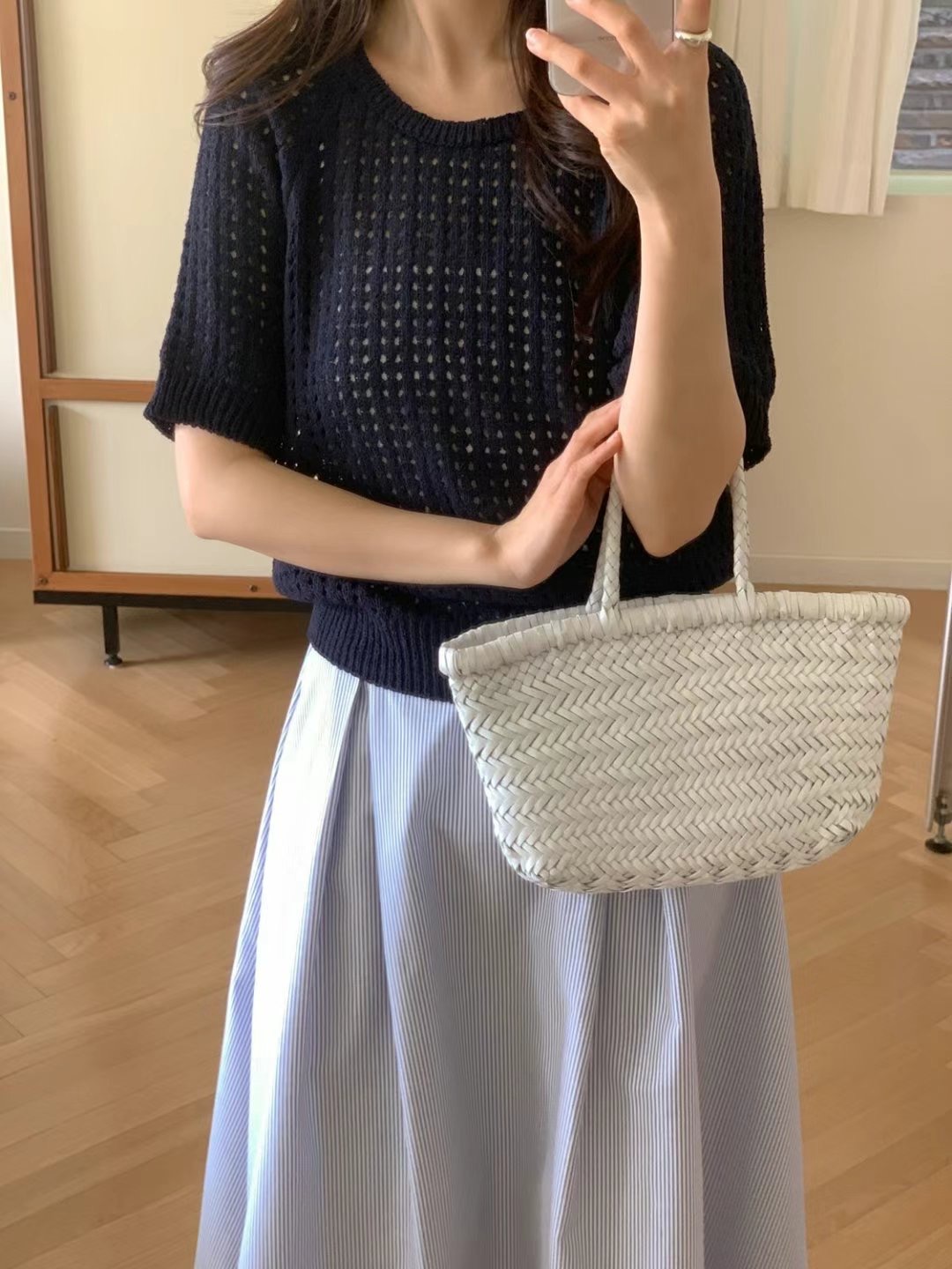 SUNDAY韓國直郵㊣女裝新款休閑熱賣職業推薦人氣25春夏針織衫SUNDAY針織衫