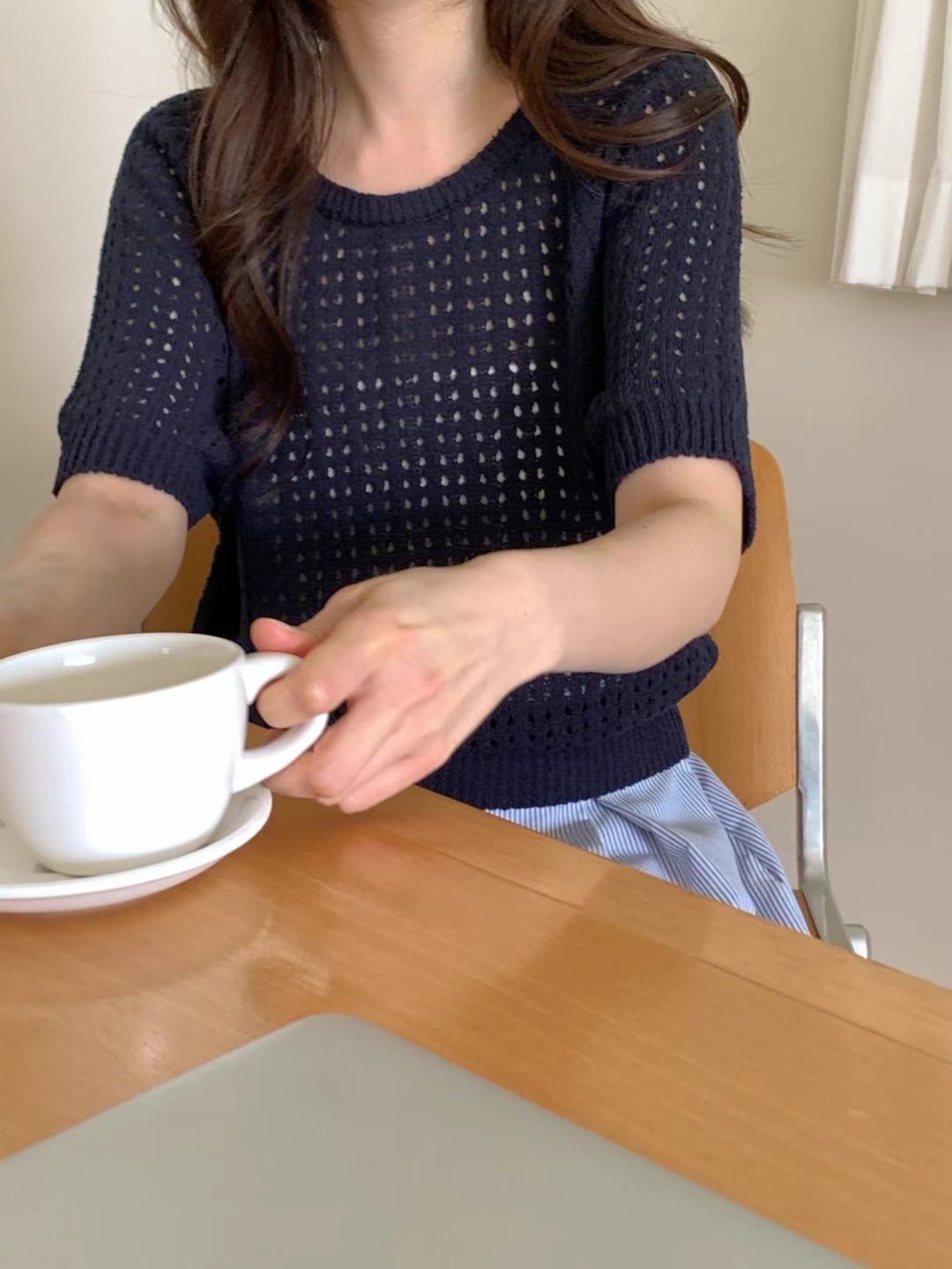 SUNDAY韓國直郵㊣女裝新款休閑熱賣職業推薦人氣25春夏針織衫SUNDAY針織衫