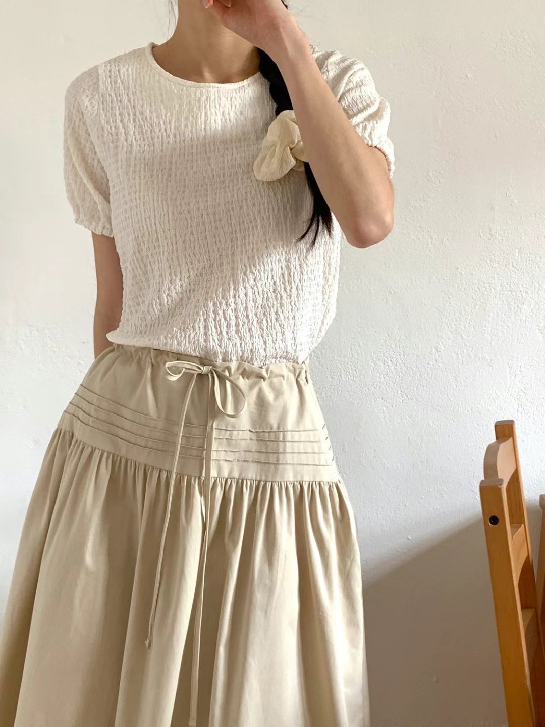 SUNDAY韓國代購㊣女裝新款時尚真品熱賣推薦職業襯衫蕾絲衫SUNDAY襯衫/蕾絲衫圖色3