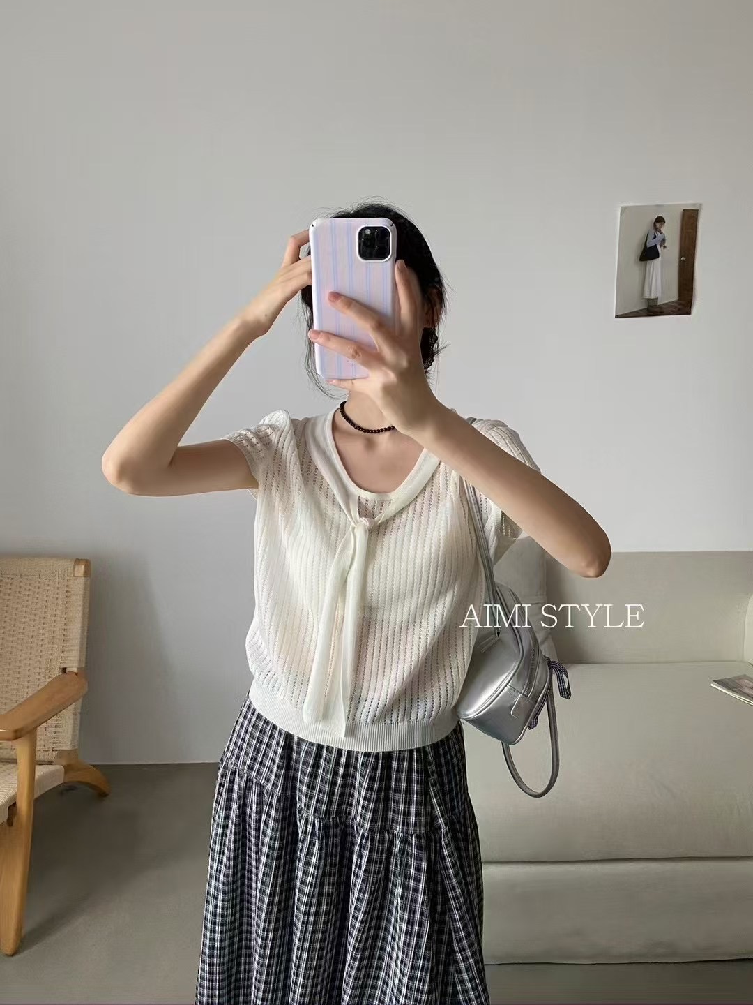 ANGE韓國代購㊣女裝新品休閑時尚推薦真品熱賣25春夏針織衫ANGE針織衫