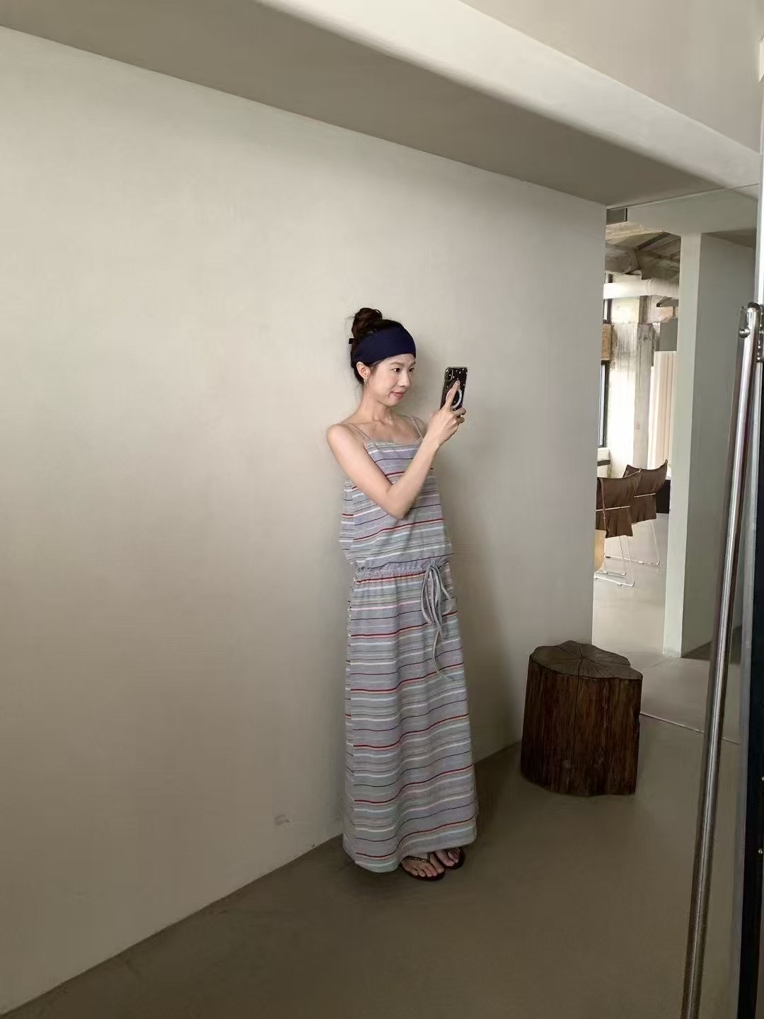 ANGE韓國直郵㊣女裝新款真品休閑時尚人氣25春夏職業連衣裙ANGE連衣裙