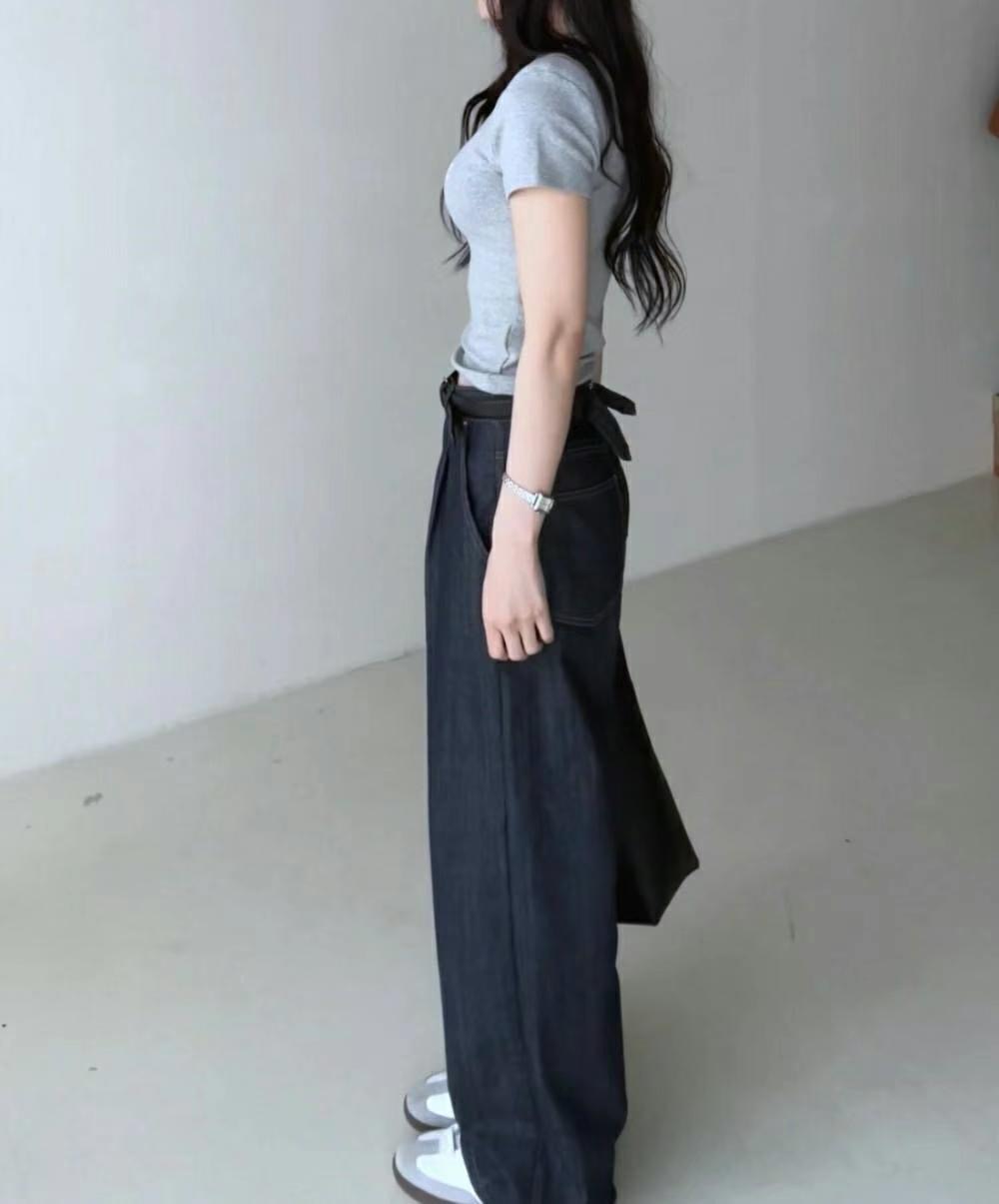SIMPIEBEIGE東大門㊣實拍女士新款推薦熱賣人氣真品休閑牛仔褲SIMPIEBEIGE牛仔褲