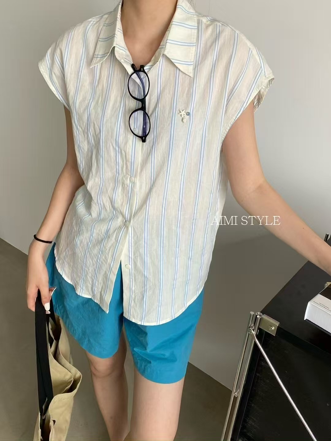 ANGE東大門㊣實拍女裝新品職業25春夏人氣推薦真品襯衫蕾絲衫ANGE襯衫/蕾絲衫