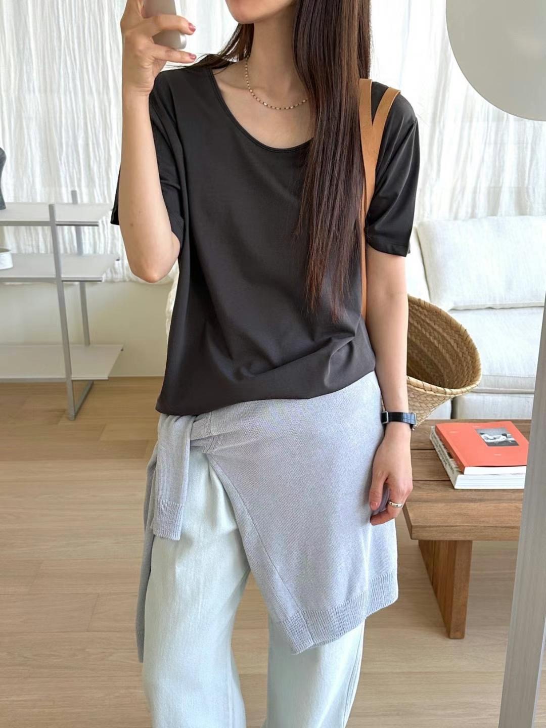 SIMPIEBEIGE東大門㊣代購女裝新品25春夏推薦人氣職業T恤寬松SIMPIEBEIGET恤