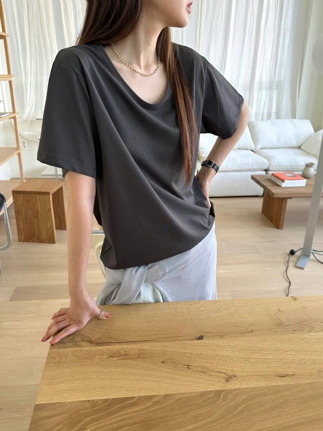 SIMPIEBEIGE東大門㊣代購女裝新品25春夏推薦人氣職業T恤寬松SIMPIEBEIGET恤