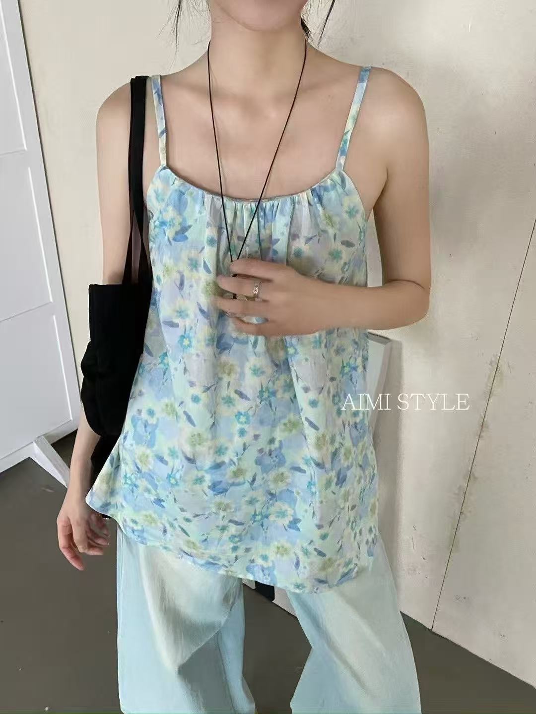 ANGE東大門㊣直郵女裝新款人氣休閑25春夏職業推薦襯衫蕾絲衫ANGE襯衫/蕾絲衫圖色2