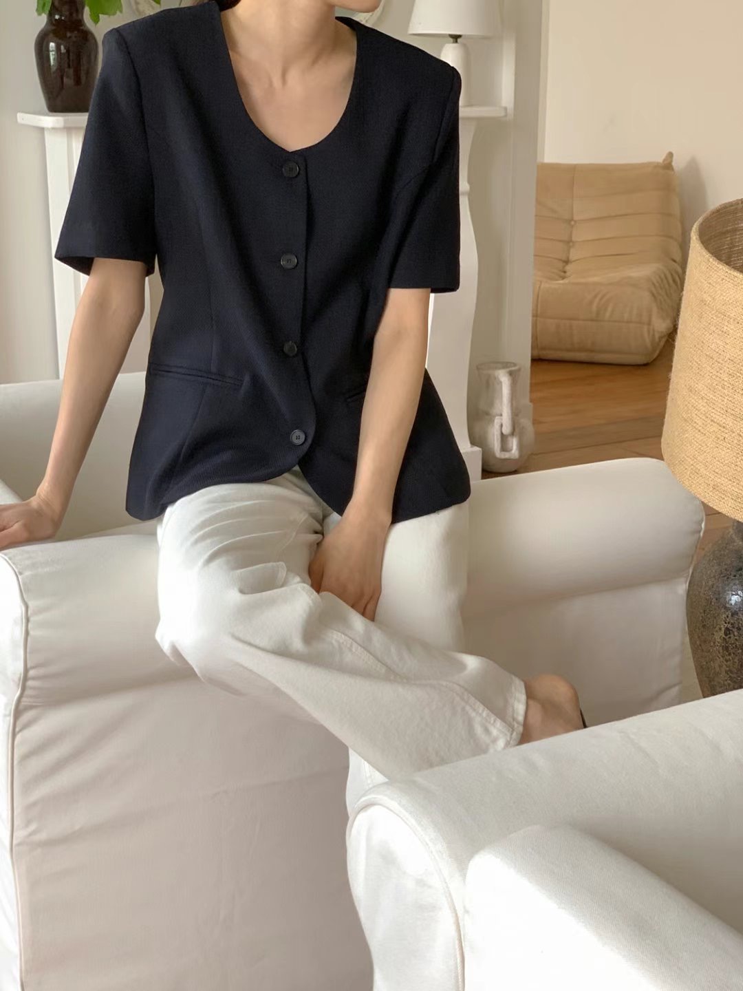 SUNDAY韓國直郵㊣女士新品25春夏時尚職業真品熱賣人氣夾克SUNDAY夾克
