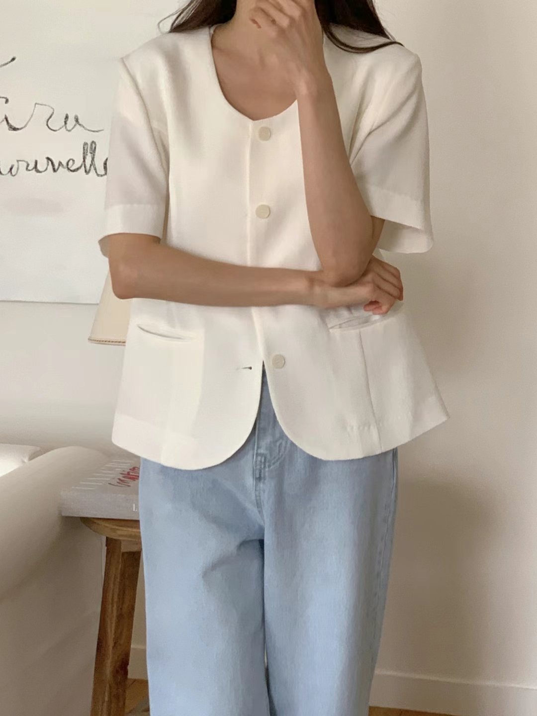 SUNDAY韓國直郵㊣女士新品25春夏時尚職業真品熱賣人氣夾克SUNDAY夾克圖色3