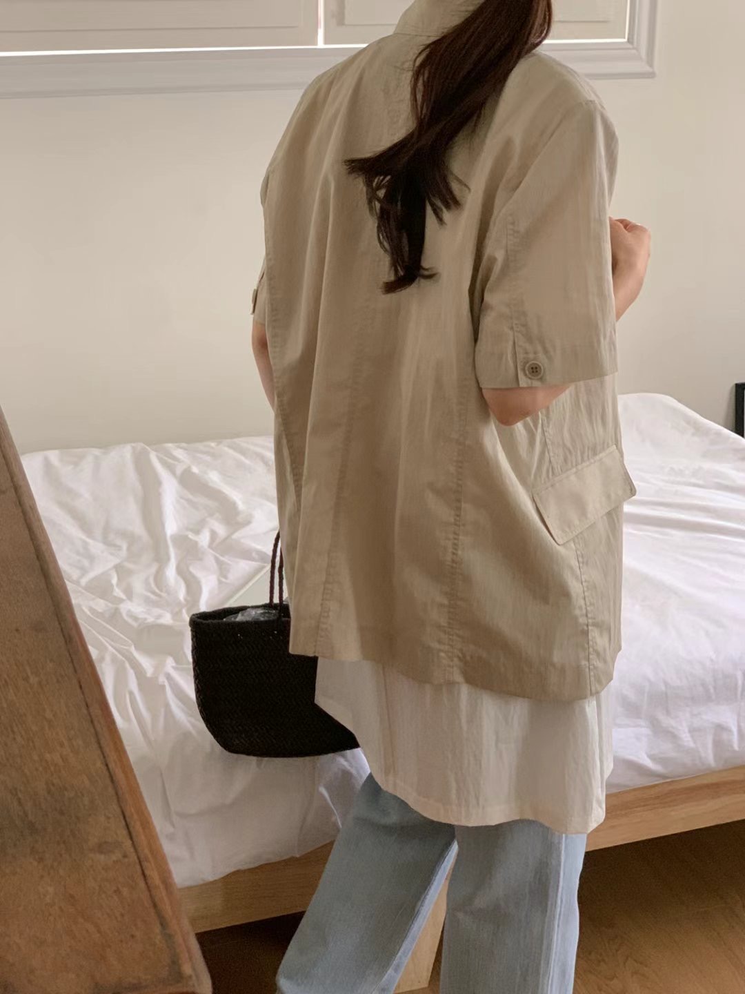 SUNDAY韓國代購㊣女士新品人氣真品推薦熱賣夾克含腰繩腰帶SUNDAY夾克
