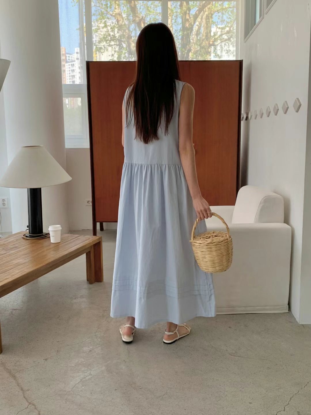 SUNDAY韓國代購㊣女士新款推薦真品25春夏人氣職業時尚連衣裙SUNDAY連衣裙