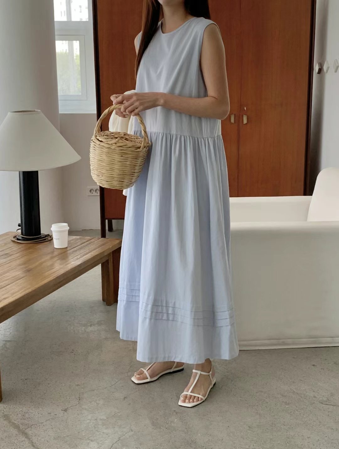SUNDAY韓國代購㊣女士新款推薦真品25春夏人氣職業時尚連衣裙SUNDAY連衣裙