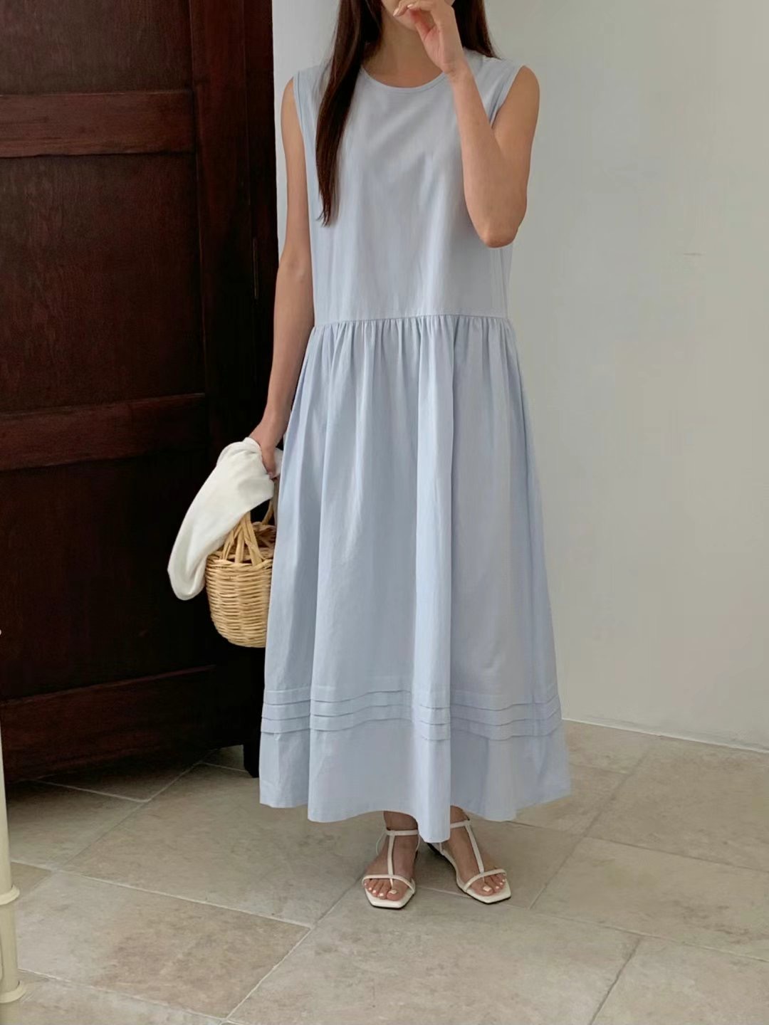 SUNDAY韓國代購㊣女士新款推薦真品25春夏人氣職業時尚連衣裙SUNDAY連衣裙圖色2