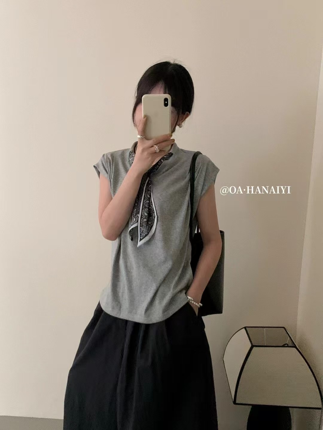 ANGE韓國直郵㊣女裝新品職業真品推薦熱賣人氣休閑T恤含領帶ANGET恤