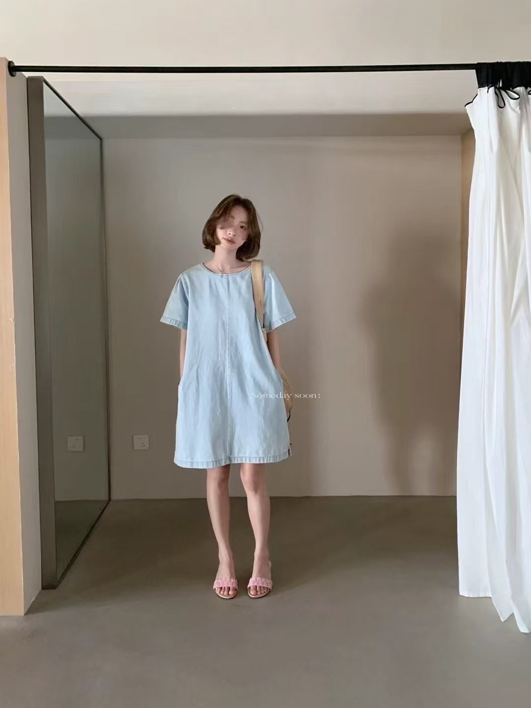 ANGE韓國直郵㊣女士新品推薦人氣職業時尚熱賣休閑25春夏連衣裙ANGE連衣裙