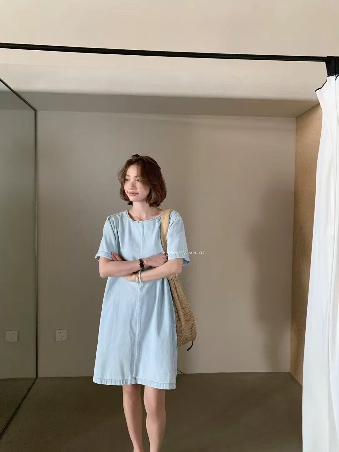 ANGE韓國直郵㊣女士新品推薦人氣職業時尚熱賣休閑25春夏連衣裙ANGE連衣裙
