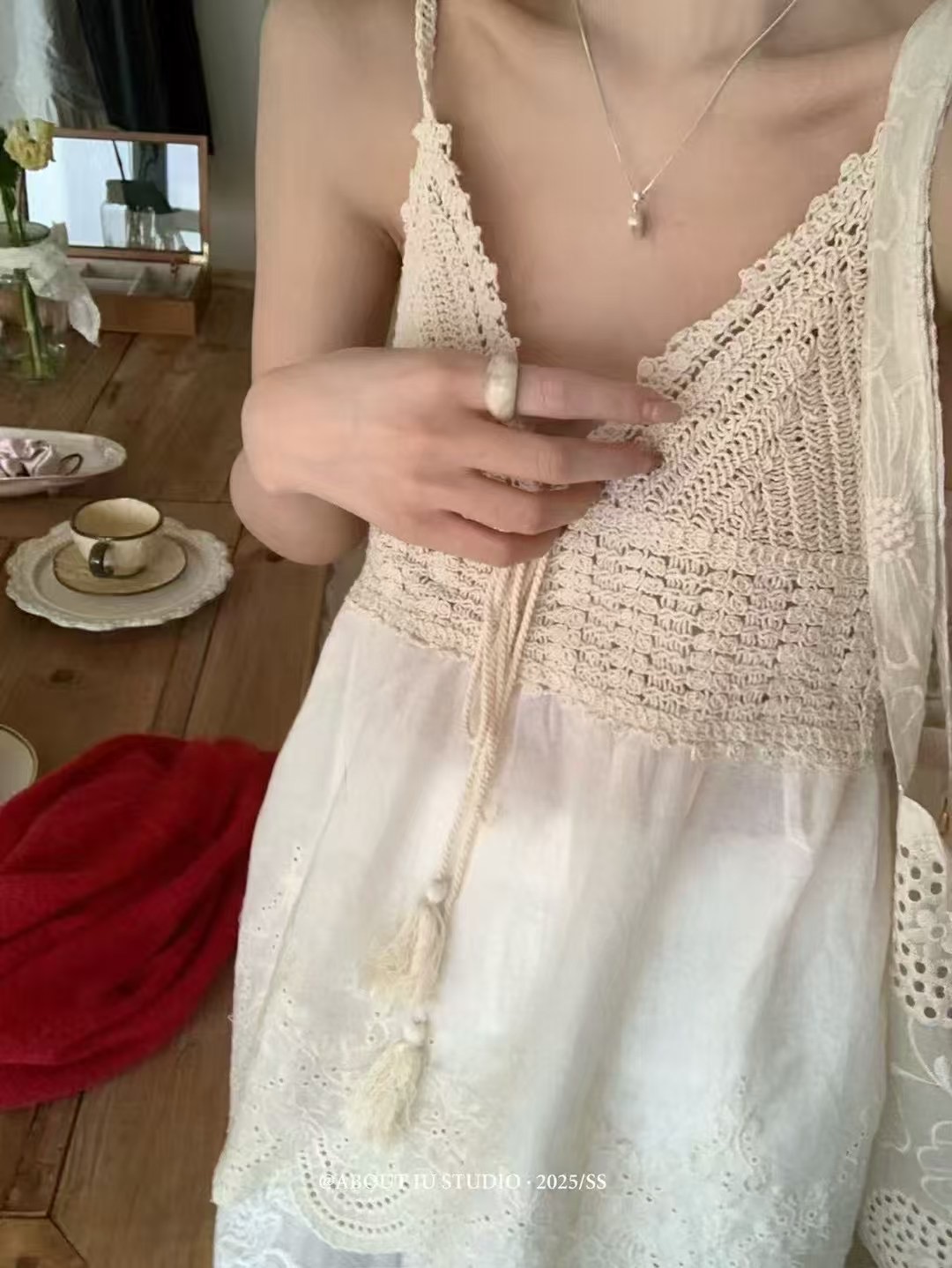 ANGE東大門㊣實拍女士新品人氣休閑真品25春夏推薦吊帶背心ANGE吊帶/背心