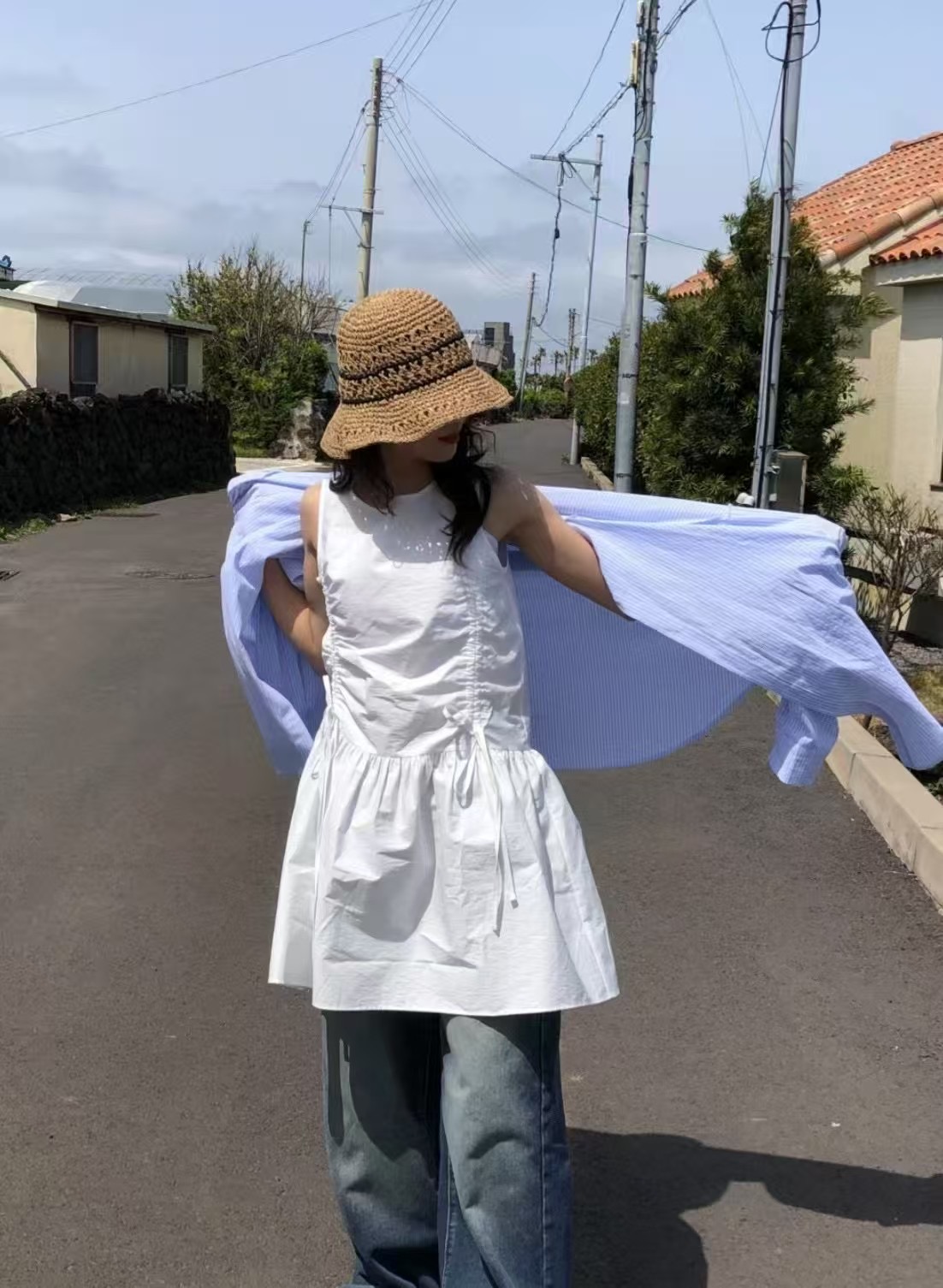 ANGE東大門㊣實拍女士新款休閑推薦人氣熱賣25春夏時尚連衣裙ANGE連衣裙圖色2