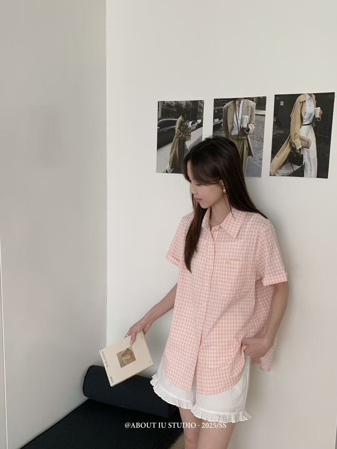 ANGE韓國直郵㊣女士新款25春夏時尚推薦職業人氣襯衫蕾絲衫ANGE襯衫/蕾絲衫