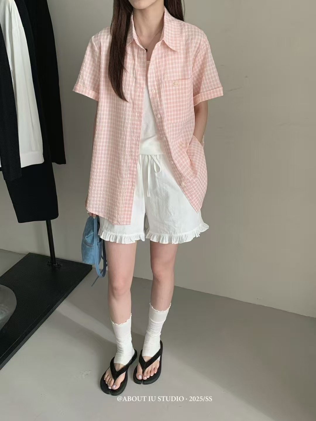 ANGE韓國直郵㊣女士新款25春夏時尚推薦職業人氣襯衫蕾絲衫ANGE襯衫/蕾絲衫
