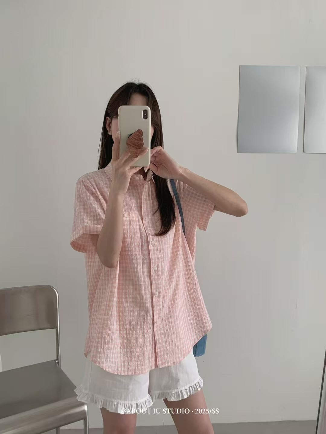ANGE韓國直郵㊣女士新款25春夏時尚推薦職業人氣襯衫蕾絲衫ANGE襯衫/蕾絲衫