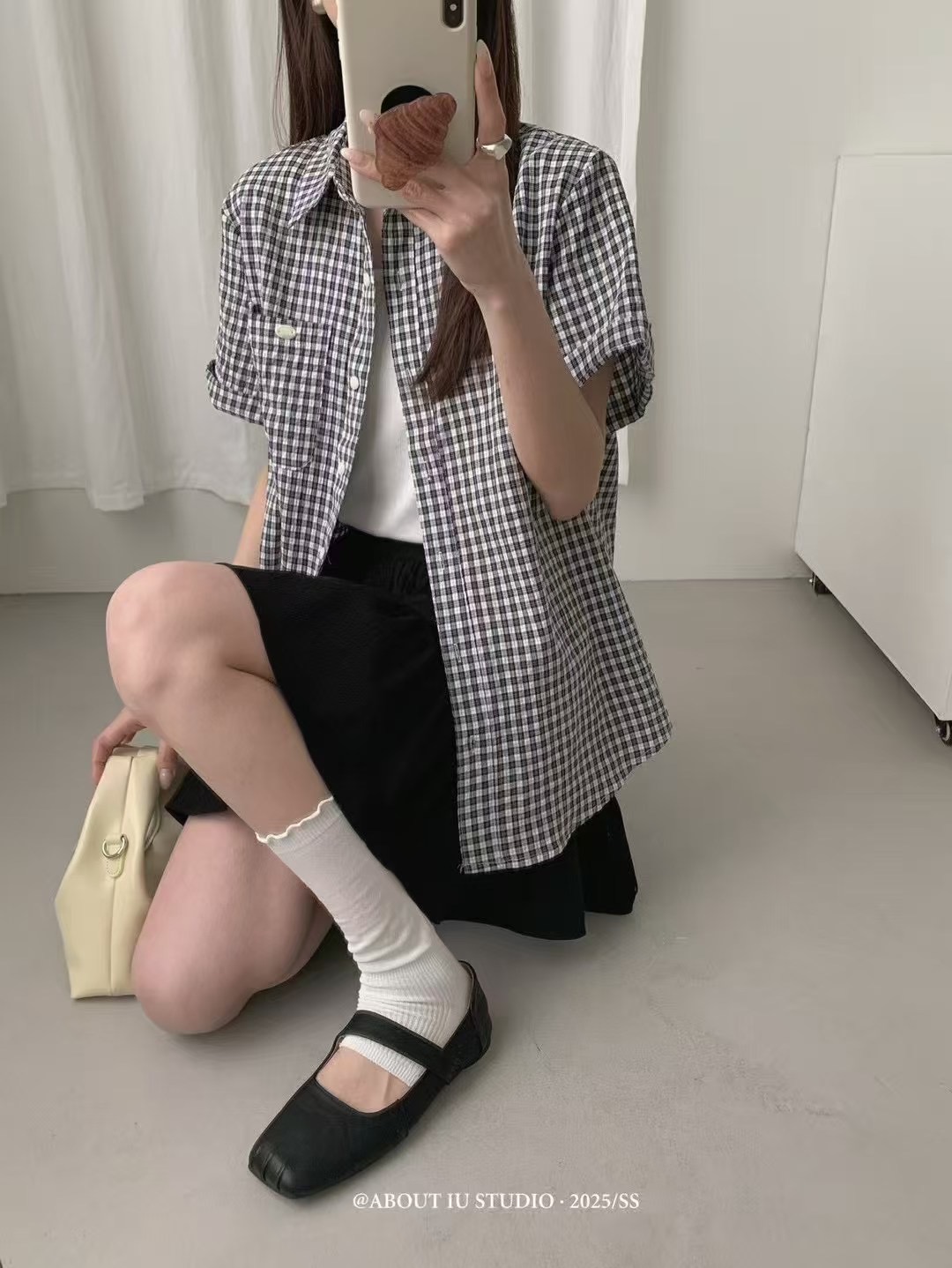 ANGE韓國直郵㊣女士新款25春夏時尚推薦職業人氣襯衫蕾絲衫ANGE襯衫/蕾絲衫圖色3
