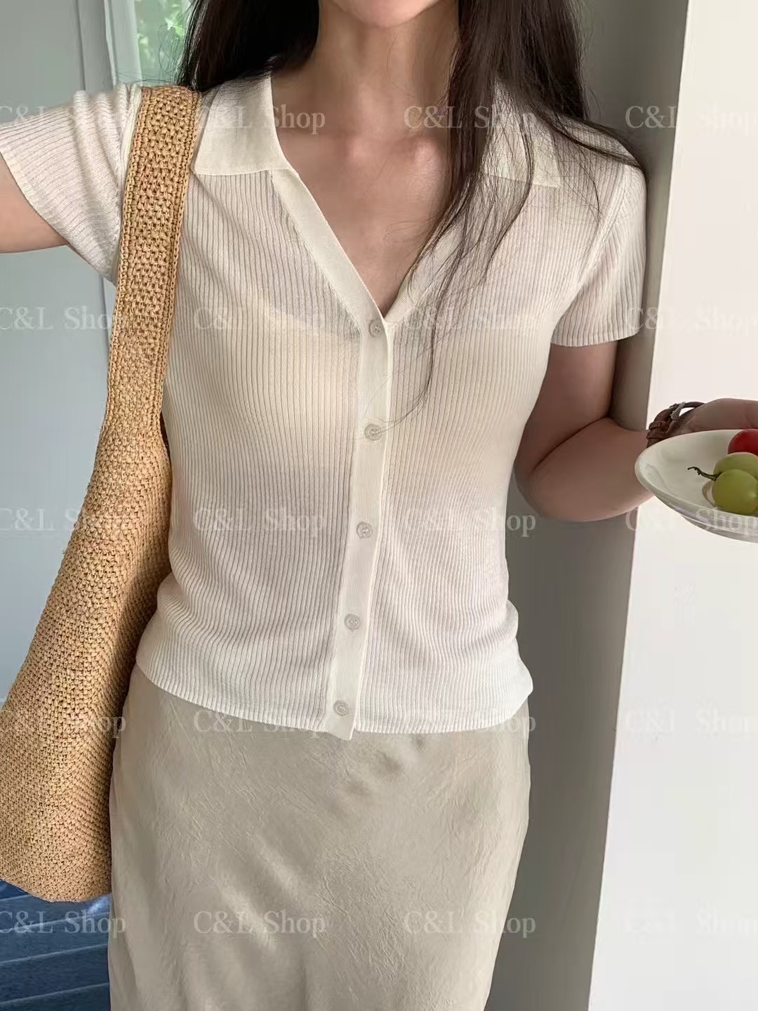 ANGE韓國代購㊣女裝新款人氣熱賣真品25春夏休閑推薦針織衫ANGE針織衫
