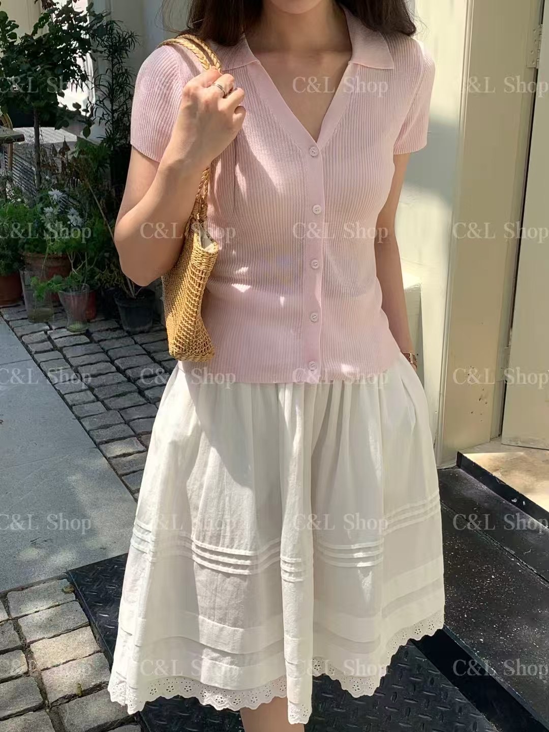 ANGE韓國代購㊣女裝新款人氣熱賣真品25春夏休閑推薦針織衫ANGE針織衫圖色3