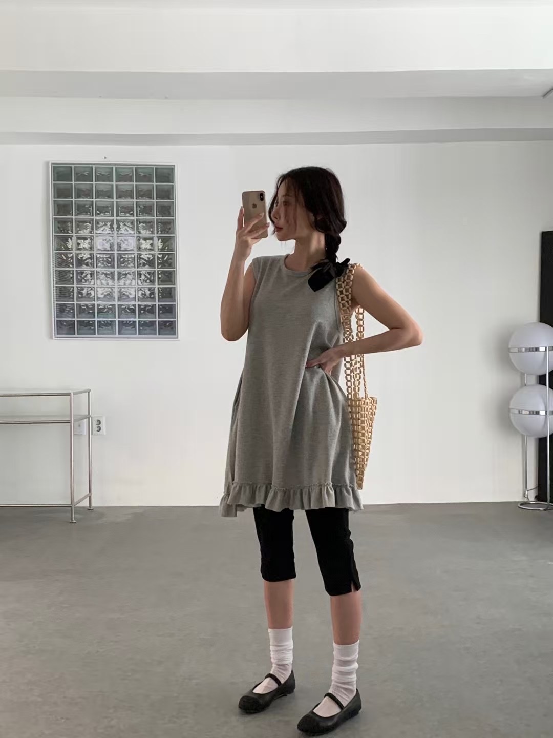 VICTORIA東大門㊣直郵女裝新品休閑職業25春夏連衣裙荷葉邊VICTORIA連衣裙