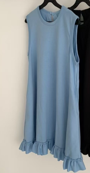 VICTORIA東大門㊣直郵女裝新品休閑職業25春夏連衣裙荷葉邊VICTORIA連衣裙